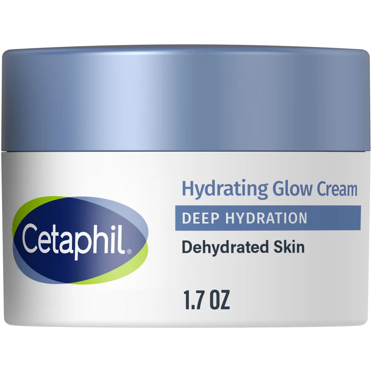 Cetaphil Daily Deep Hydrating Face Moisturizer Cream for Dry Skin - 1.7oz: Unscented, Combination & Sensitive Skin, Hyaluronic Acid