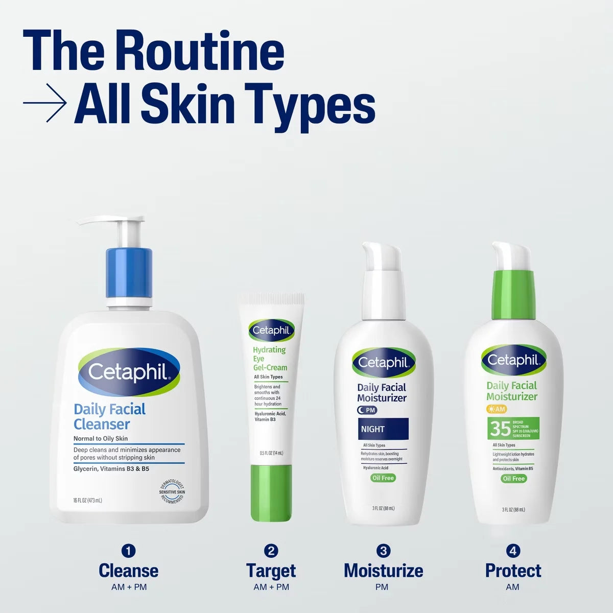 Cetaphil Daily Face Moisturizer Sunscreen Lotion - SPF 35 - Travel Size - 3 fl oz: Hypoallergenic, Contains Vitamin E, Oxybenzone-Free