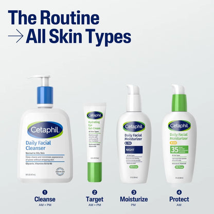 Cetaphil Daily Face Moisturizer Sunscreen Lotion - SPF 35 - Travel Size - 3 fl oz: Hypoallergenic, Contains Vitamin E, Oxybenzone-Free