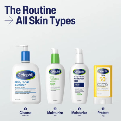 Cetaphil Sheer Mineral Face Sunscreen Stick SPF 50 Reef Safe - Travel Size - 0.5oz: Paraben-Free, Hypoallergenic, Contains Vitamin E, Titanium Dioxide