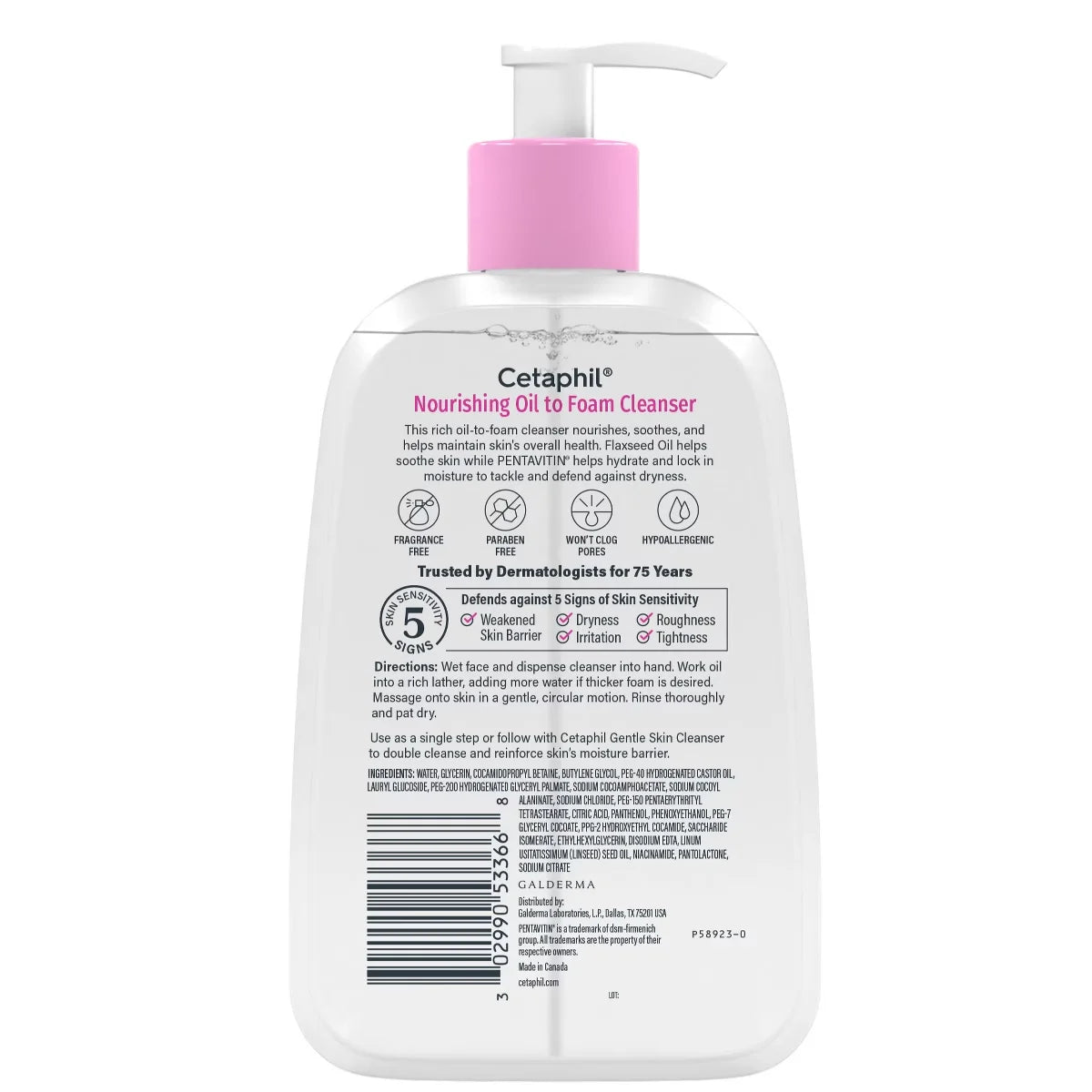 Cetaphil Nourishing Oil to Foam Face Wash Cleanser