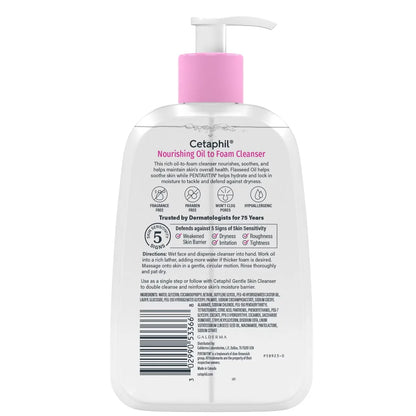 Cetaphil Nourishing Oil to Foam Face Wash Cleanser