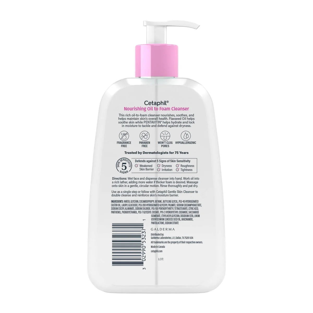 Cetaphil Nourishing Oil to Foam Face Wash Cleanser