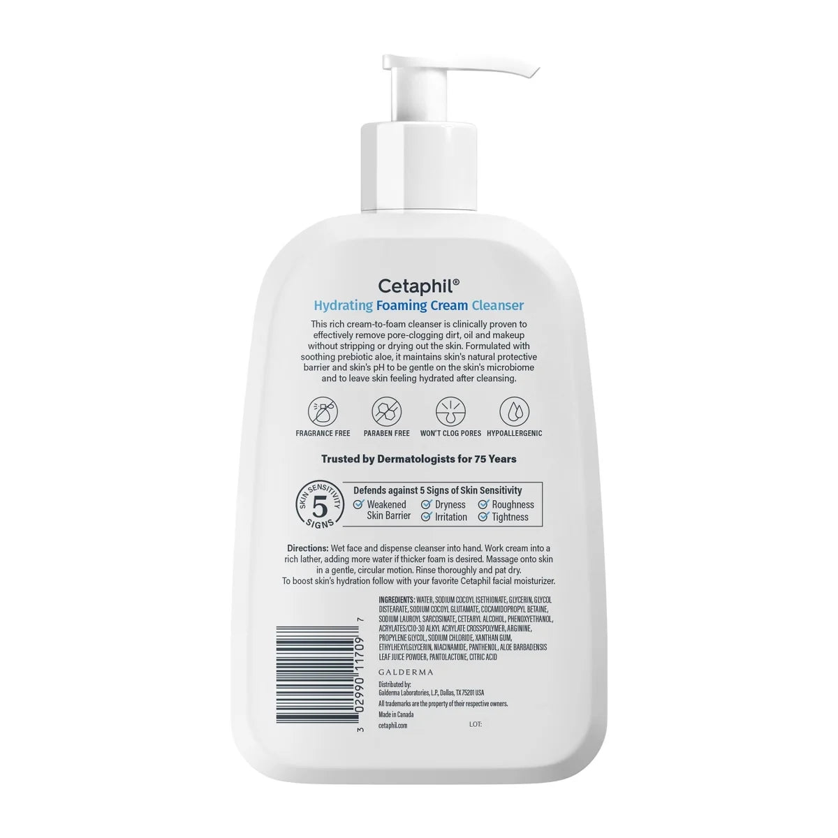 Cetaphil Hydrating Foaming Cream Face Cleanser