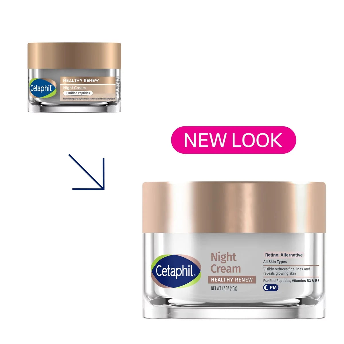 Cetaphil Healthy Renew Night Face Cream - 1.7oz