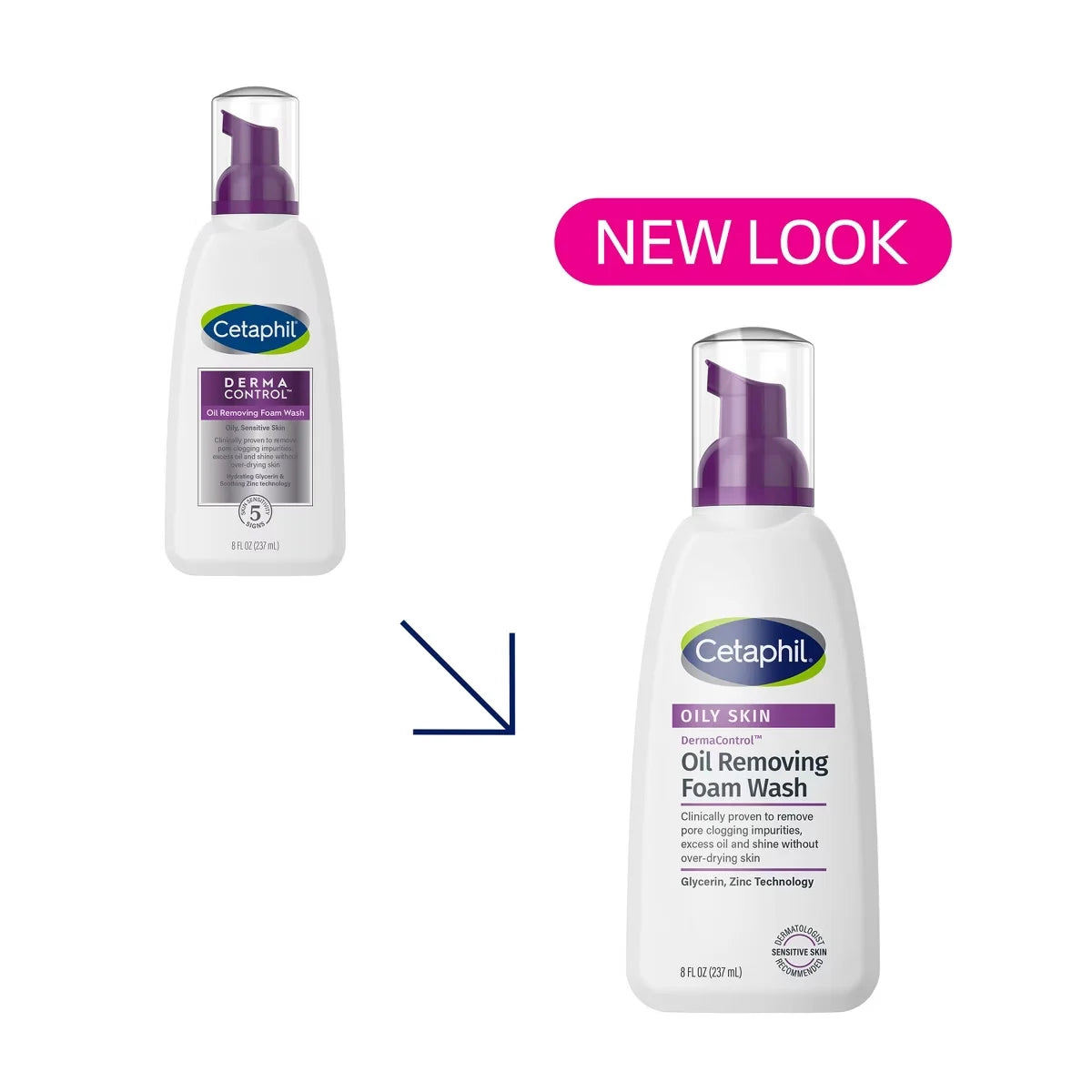 Cetaphil Pro Oil Removing Foam Face Wash - Unscented - 8oz: Paraben-Free, Sulfate-Free, For Oily & Sensitive Skin