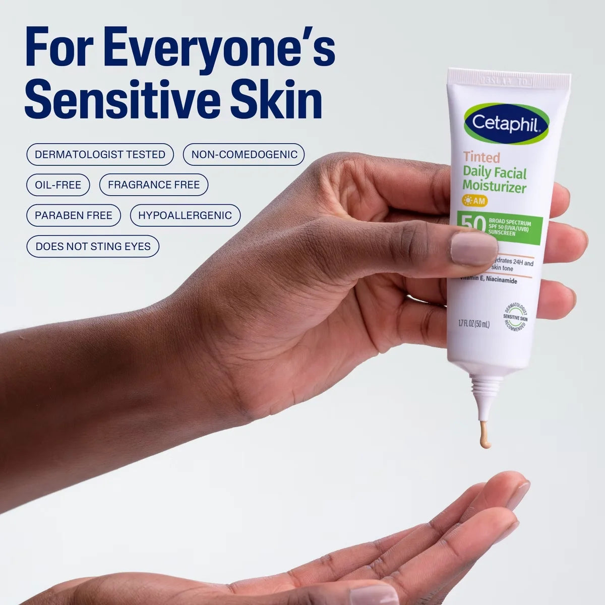 Cetaphil Tinted Daily Facial Moisturizer - SPF 50 - 1.7 fl oz