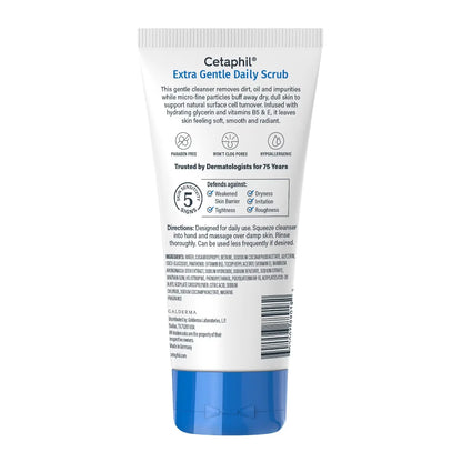 Cetaphil Extra Gentle Exfoliating Face Wash Daily Scrub - 6 fl oz: For Normal, Oily, Combination, Sensitive, Mature, Dry Skin