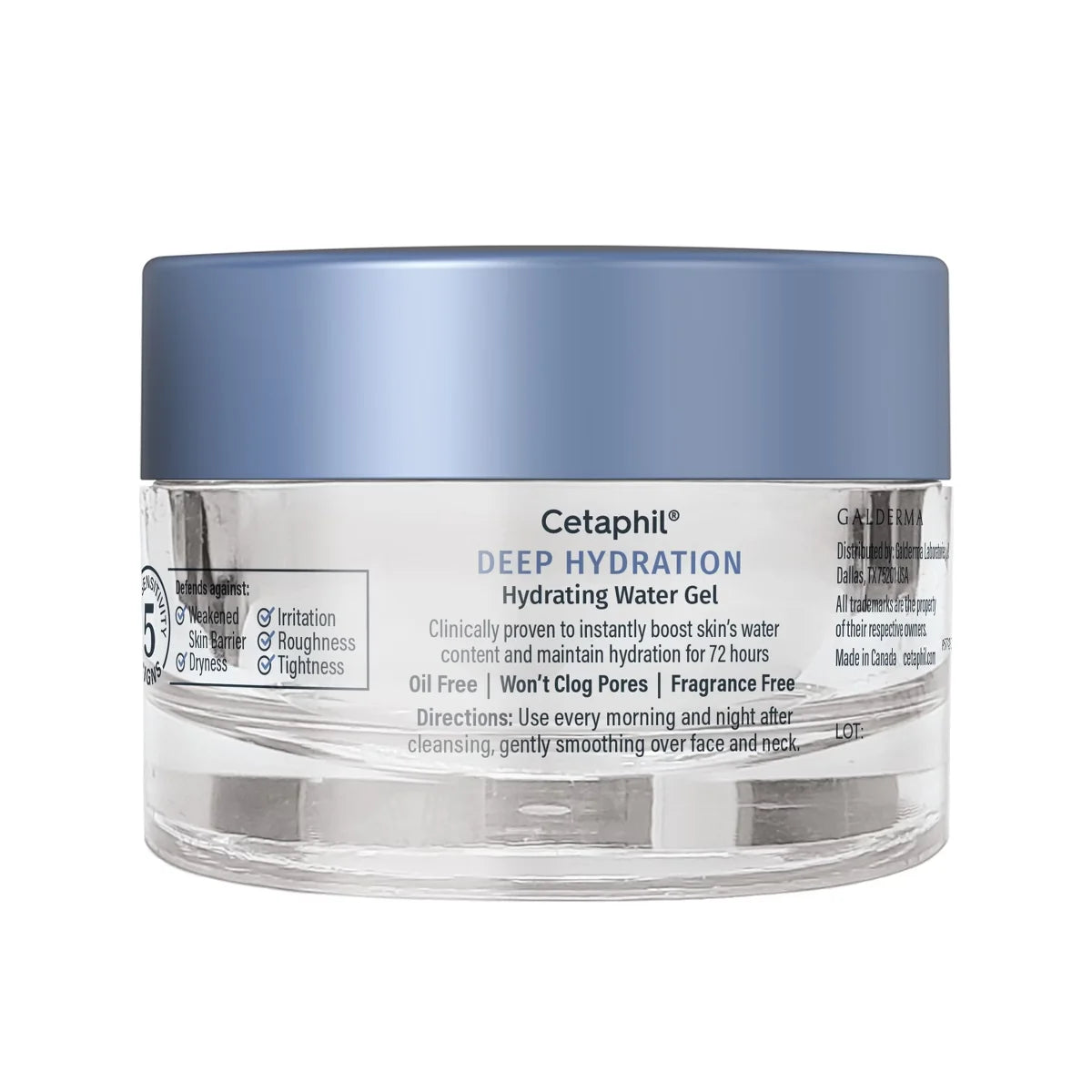 Cetaphil Deep Hydration Skin Restoring Water Gel Daily Facial Moisturizer - Travel Size - 1.7oz