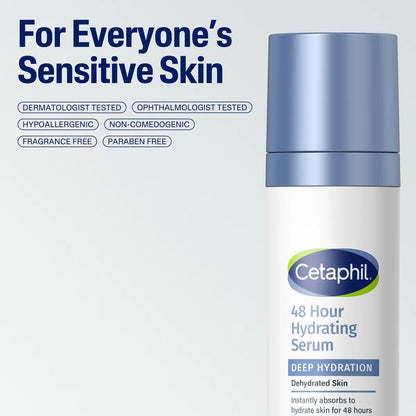 Cetaphil Deep Hydration 48-Hour Hydrating Hyaluronic Acid Serum for Face - Unscented - 1 fl oz