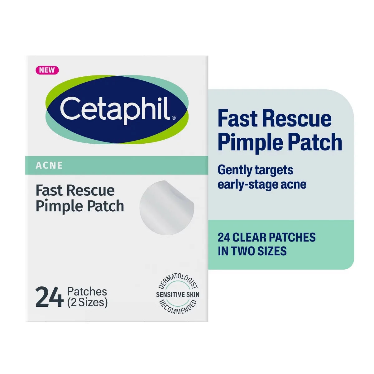 Cetaphil Acne Spot Pimple Patches with Salicylic Acid - 24ct: For Face, Oily to Dry Skin, Sensitive, Mature, Acne-Prone