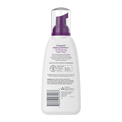 Cetaphil Pro Oil Removing Foam Face Wash - Unscented - 8oz: Paraben-Free, Sulfate-Free, For Oily & Sensitive Skin