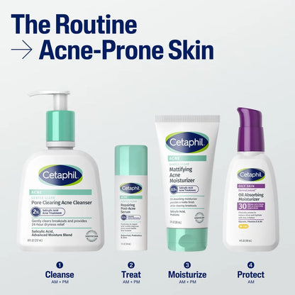 Cetaphil Gentle Clear Pore Cleansing 2% Salicylic Acid Acne Treatment Face Wash - 8 fl oz: Gel, Unscented, For Sensitive Skin