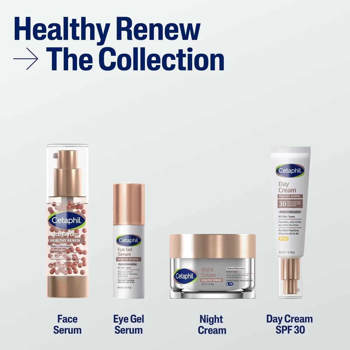Cetaphil Healthy Renew Face Serum - 1 fl oz: Skin Tone Improvement, Sun Protection, Hydrating, Paraben-Free