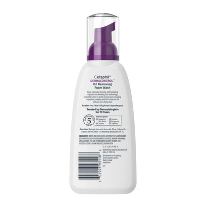 Cetaphil Pro Oil Removing Foam Face Wash - Unscented - 8oz: Paraben-Free, Sulfate-Free, For Oily & Sensitive Skin