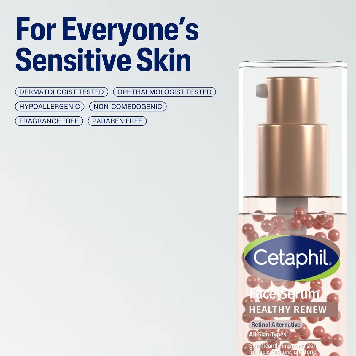 Cetaphil Healthy Renew Face Serum - 1 fl oz: Skin Tone Improvement, Sun Protection, Hydrating, Paraben-Free