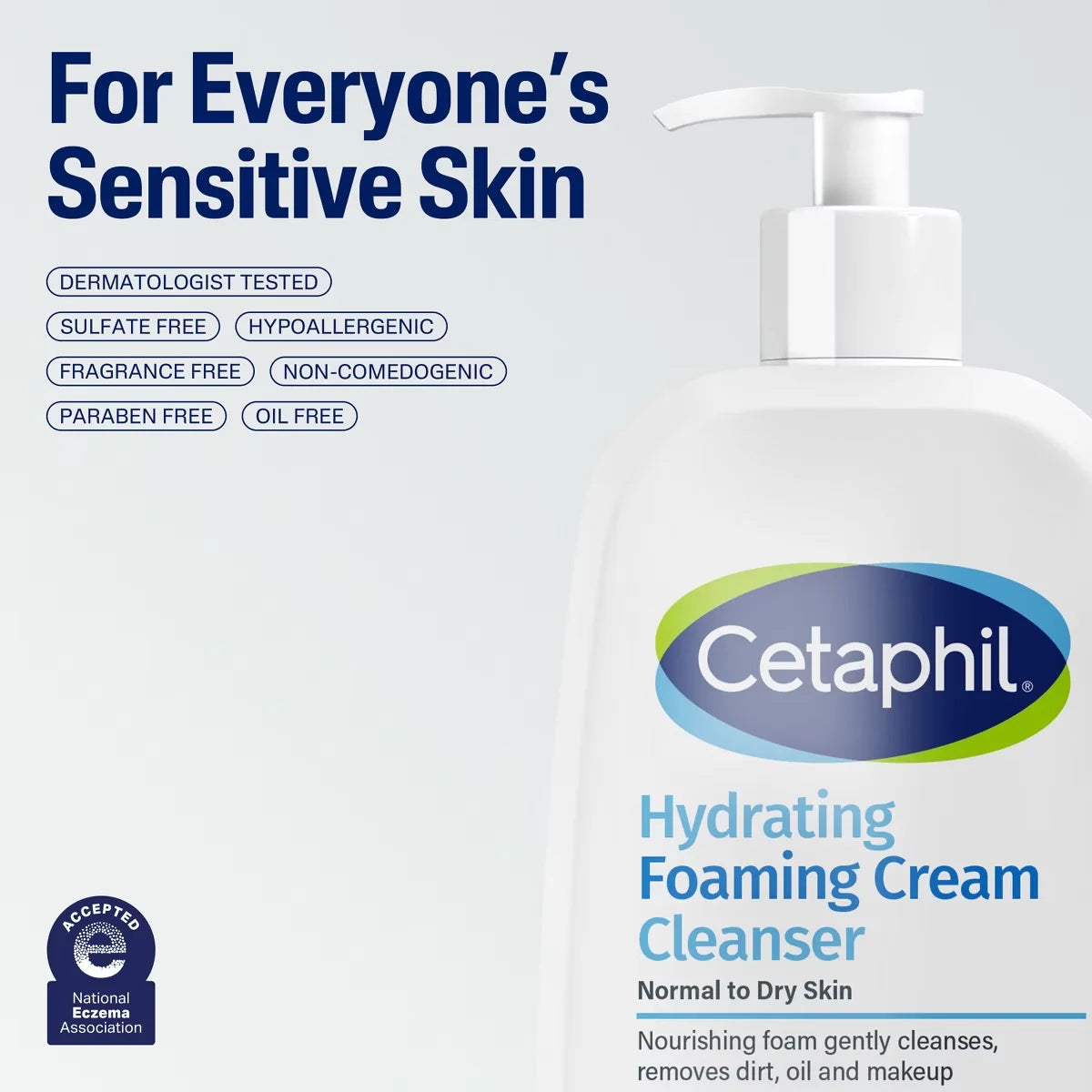 Cetaphil Hydrating Foaming Cream Face Cleanser