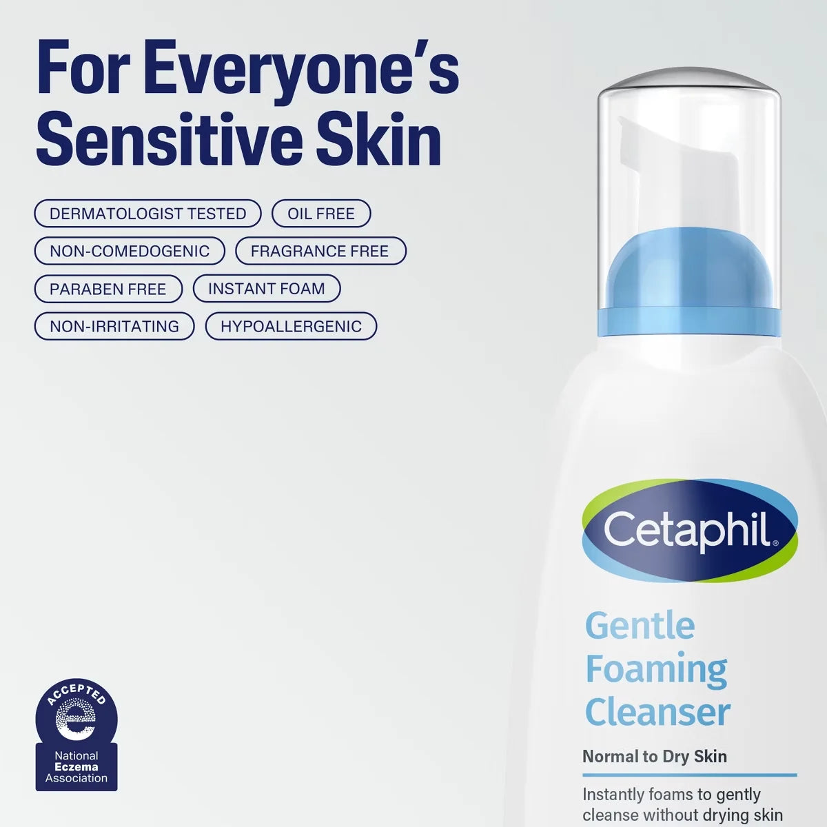Cetaphil Gentle Foaming Facial Cleanser with Glycerin - 8 fl oz