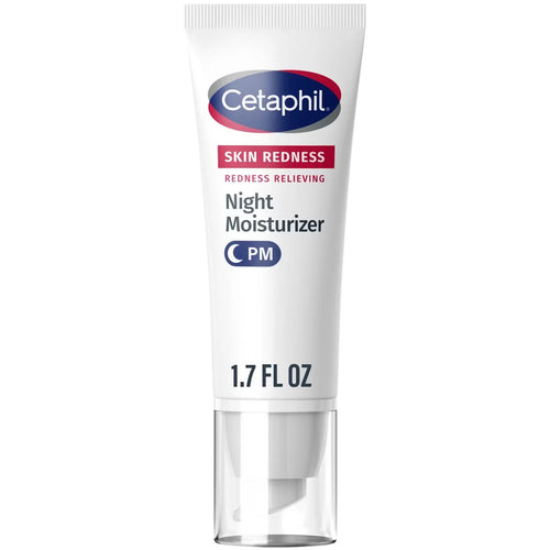Cetaphil Redness Relieving Night Face Moisturizer - Fragrance Free - 1.7 fl oz: Sensitive Skin, Hypoallergenic, Noncomedogenic, Paraben-Free