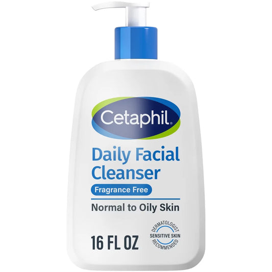 Cetaphil Fragrance Free Daily Face Wash Cleanser for Normal to Oily Skin - 16 fl oz
