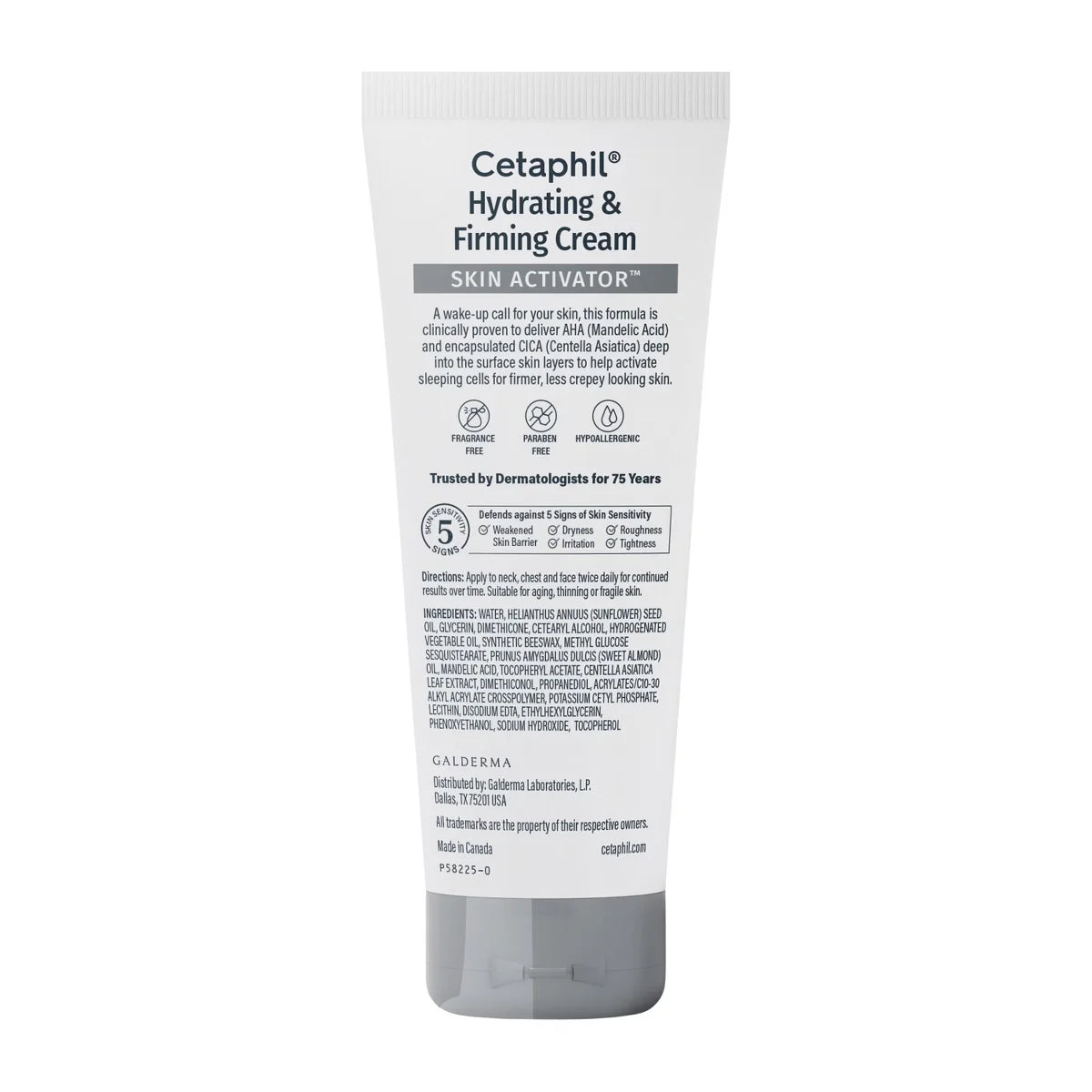 Cetaphil Hydrating & Skin Firming Anti Aging Cream for Face, Neck and Chest - 3.4oz: Moisturizing, Hypoallergenic, Normal to Very Dry Skin