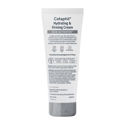 Cetaphil Hydrating & Skin Firming Anti Aging Cream for Face, Neck and Chest - 3.4oz: Moisturizing, Hypoallergenic, Normal to Very Dry Skin