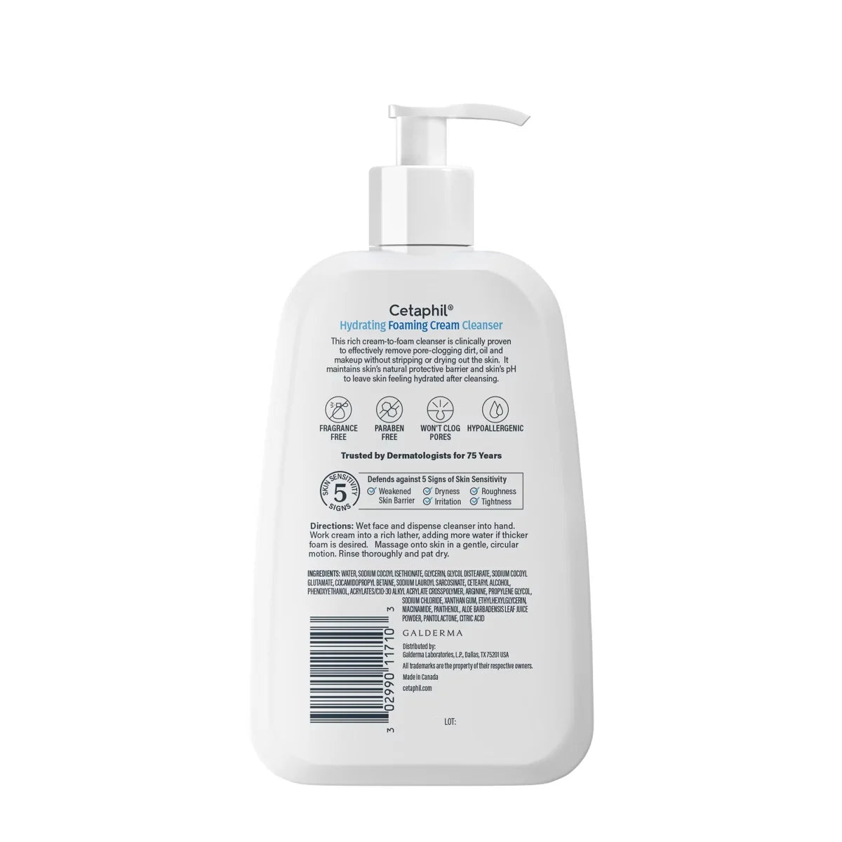 Cetaphil Hydrating Foaming Cream Face Cleanser