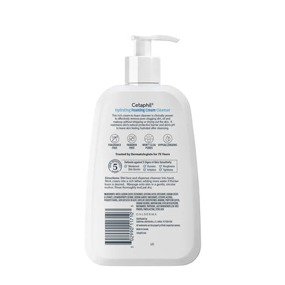 Cetaphil Hydrating Foaming Cream Face Cleanser
