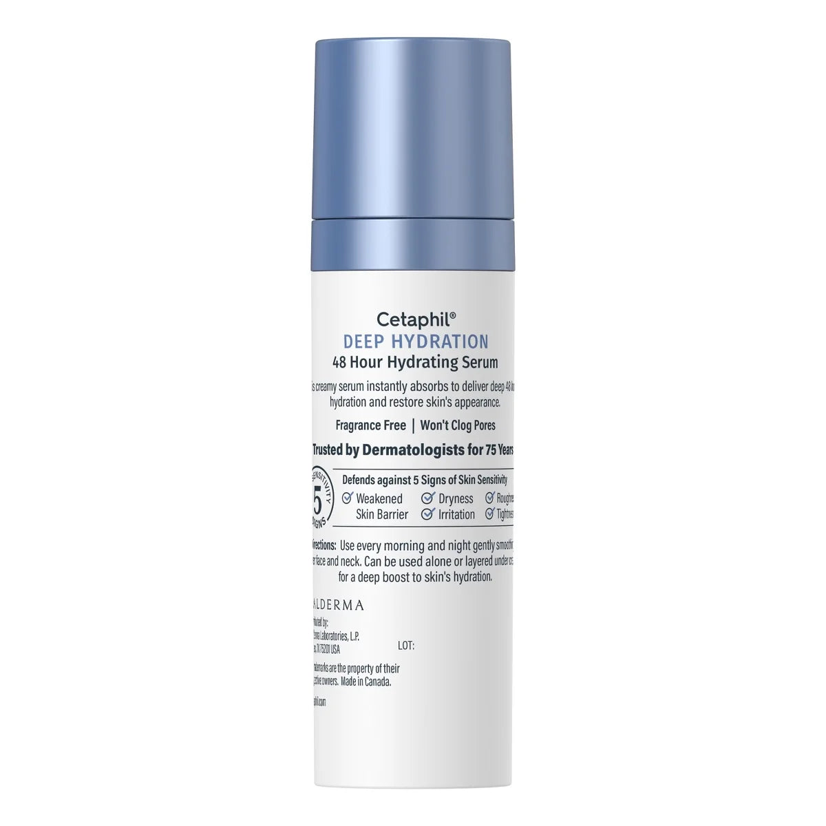 Cetaphil Deep Hydration 48-Hour Hydrating Hyaluronic Acid Serum for Face - Unscented - 1 fl oz