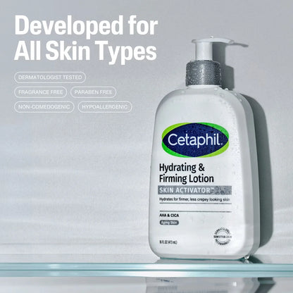 Cetaphil Hydrating & Skin Firming Anti Aging Body Lotion - 16 fl oz: Moisturizing, Anti-Aging, Unscented, Hypoallergenic