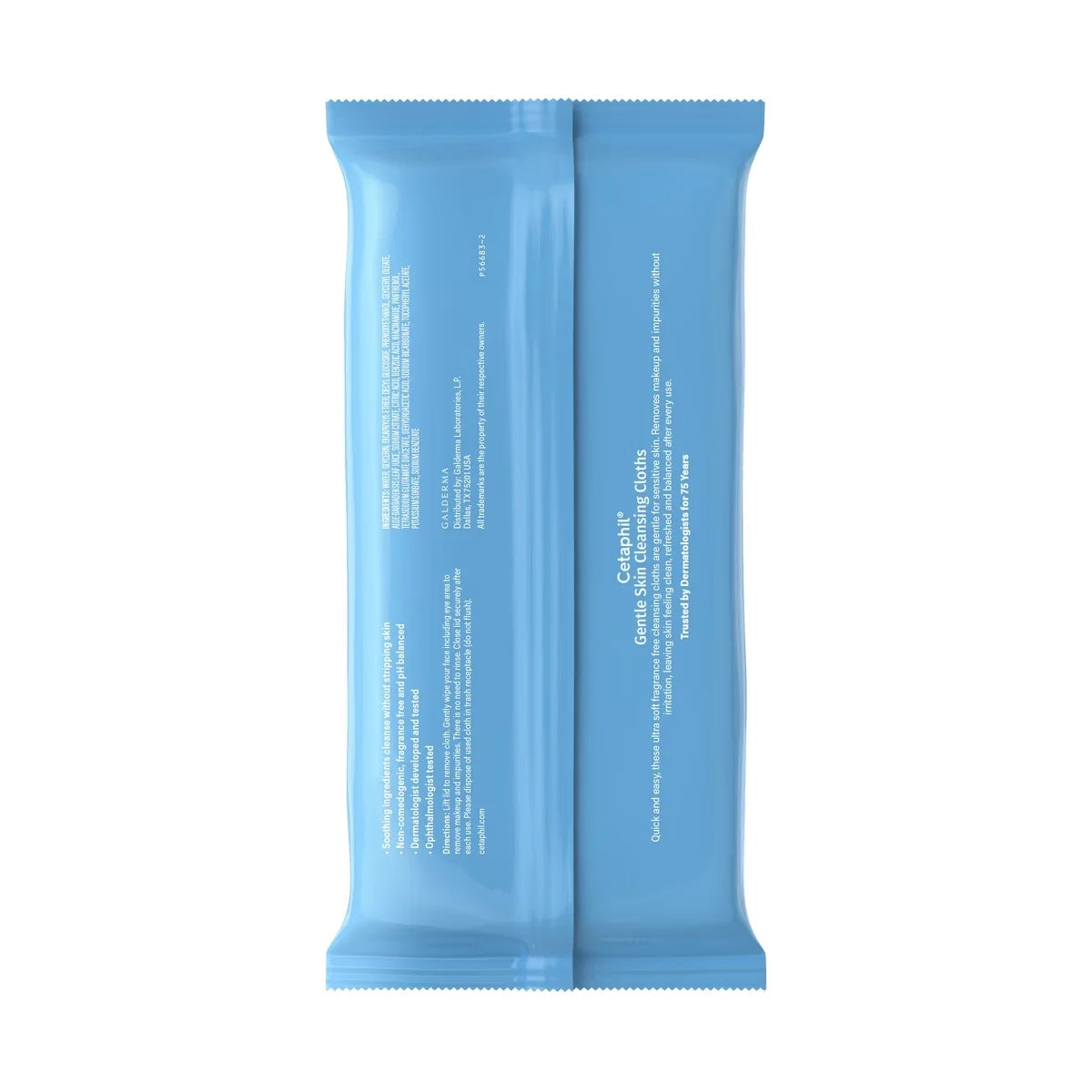 Cetaphil Gentle Skin Cleansing Cloth and Makeup Remover Wipes for Face and Body - 25ct
