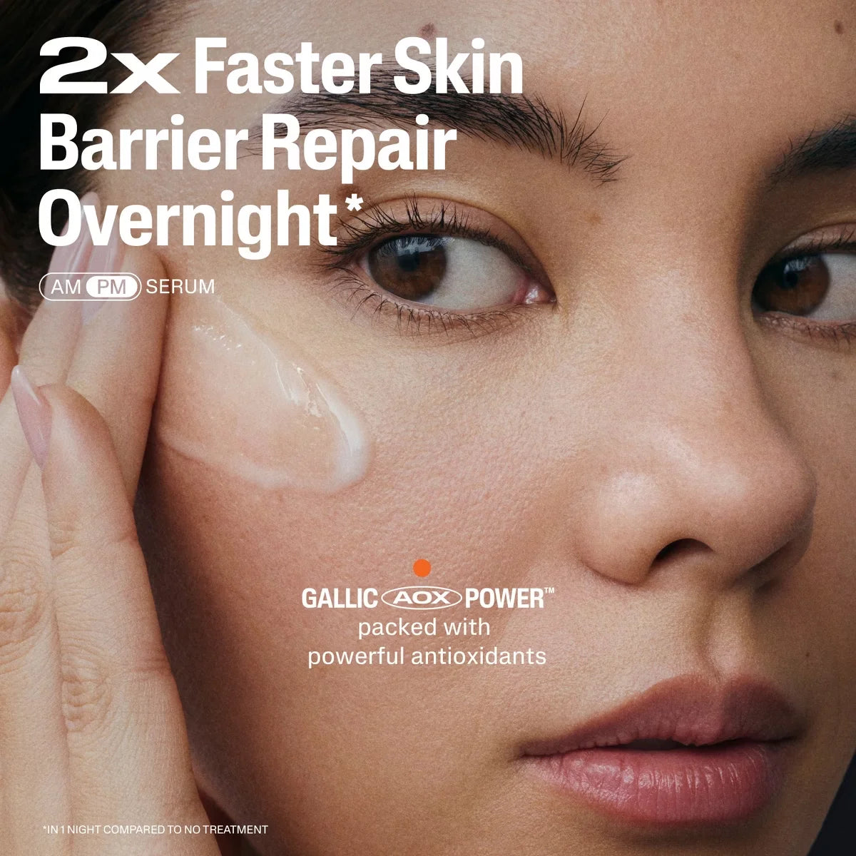 Cetaphil Repair & Renew Night Face Serum for Stressed Sensitive Skin with Gallic Acid & Vitamin E - Travel Size - 1 fl oz