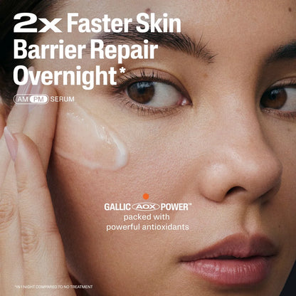 Cetaphil Repair & Renew Night Face Serum for Stressed Sensitive Skin with Gallic Acid & Vitamin E - Travel Size - 1 fl oz