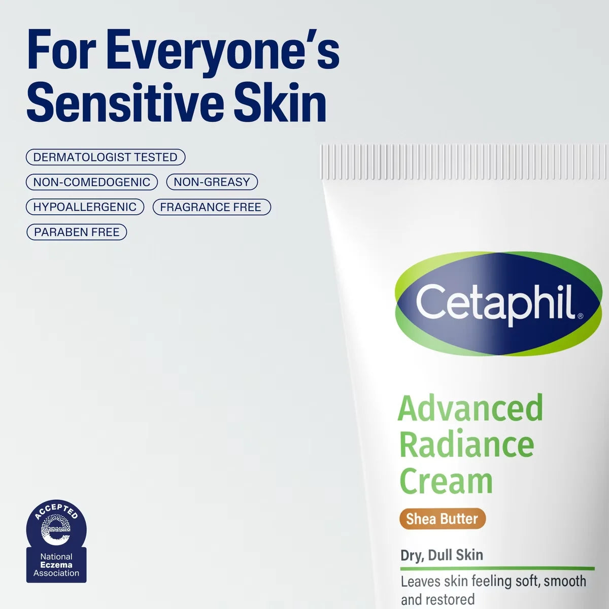 Cetaphil Advance Relief Body and Face Cream with Shea Butter - Unscented - 6oz: Paraben-Free, Hypoallergenic, Contains Vitamin E, Noncomedogenic