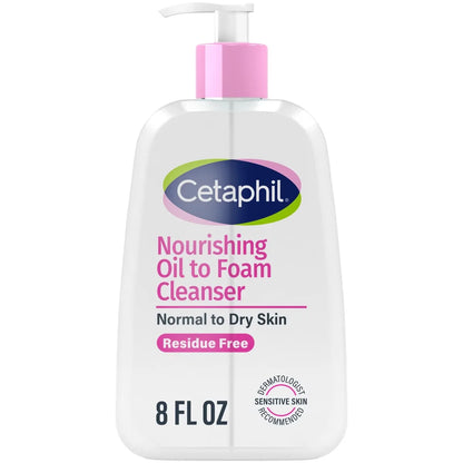 Cetaphil Nourishing Oil to Foam Face Wash Cleanser