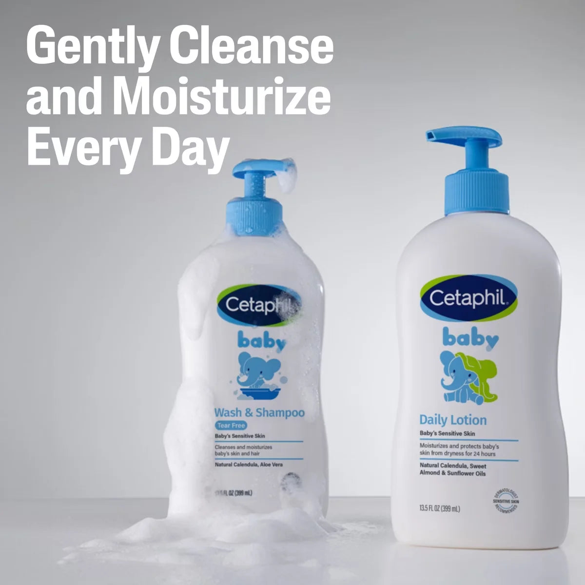 Cetaphil Daily Baby Lotion with Calendula, Hypoallergenic - 13.5 fl oz: Moisturizing, Soothing, Paraben-Free, Sulfate-Free