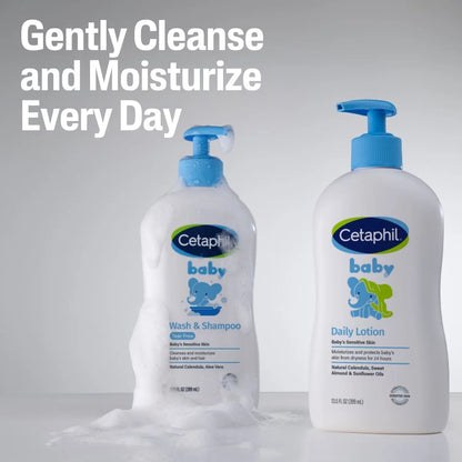 Cetaphil Daily Baby Lotion with Calendula, Hypoallergenic - 13.5 fl oz: Moisturizing, Soothing, Paraben-Free, Sulfate-Free