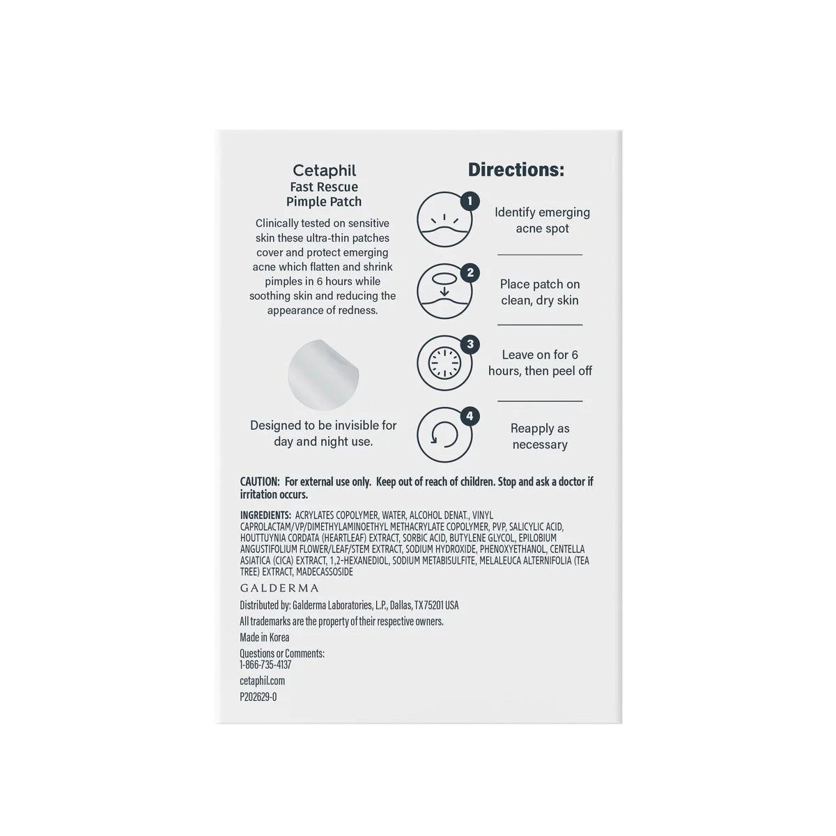 Cetaphil Acne Spot Pimple Patches with Salicylic Acid - 24ct: For Face, Oily to Dry Skin, Sensitive, Mature, Acne-Prone