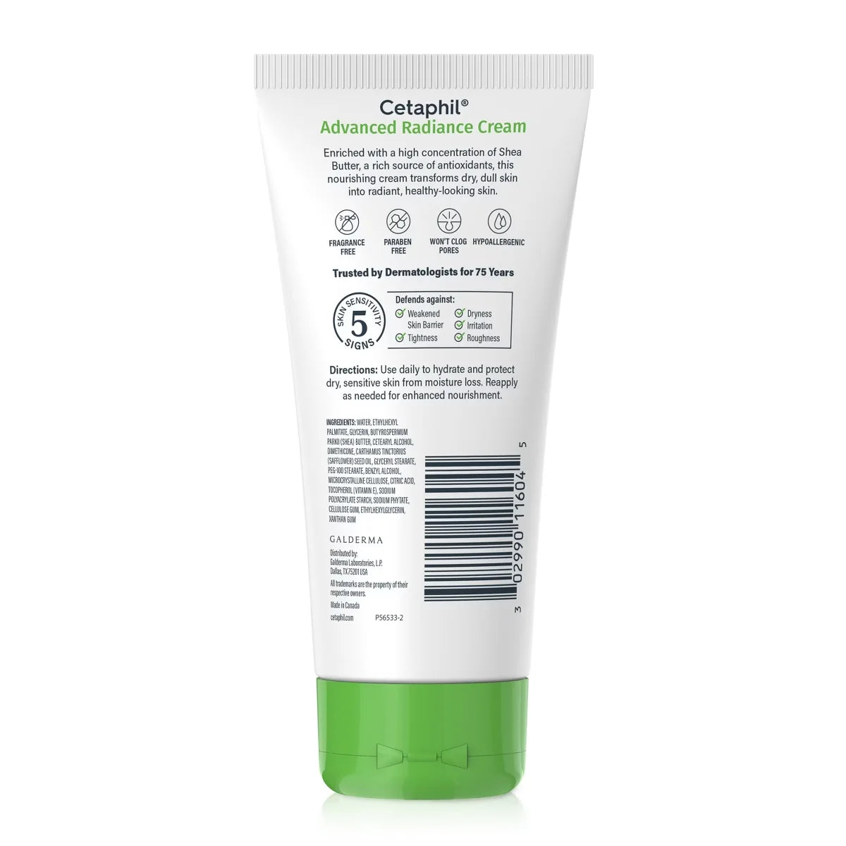 Cetaphil Advance Relief Body and Face Cream with Shea Butter - Unscented - 6oz: Paraben-Free, Hypoallergenic, Contains Vitamin E, Noncomedogenic