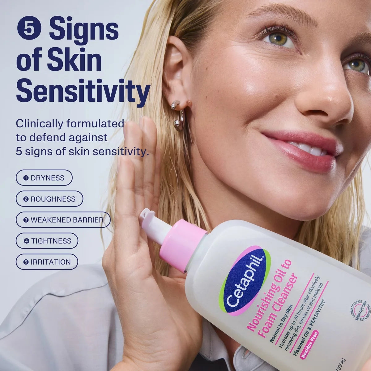 Cetaphil Nourishing Oil to Foam Face Wash Cleanser