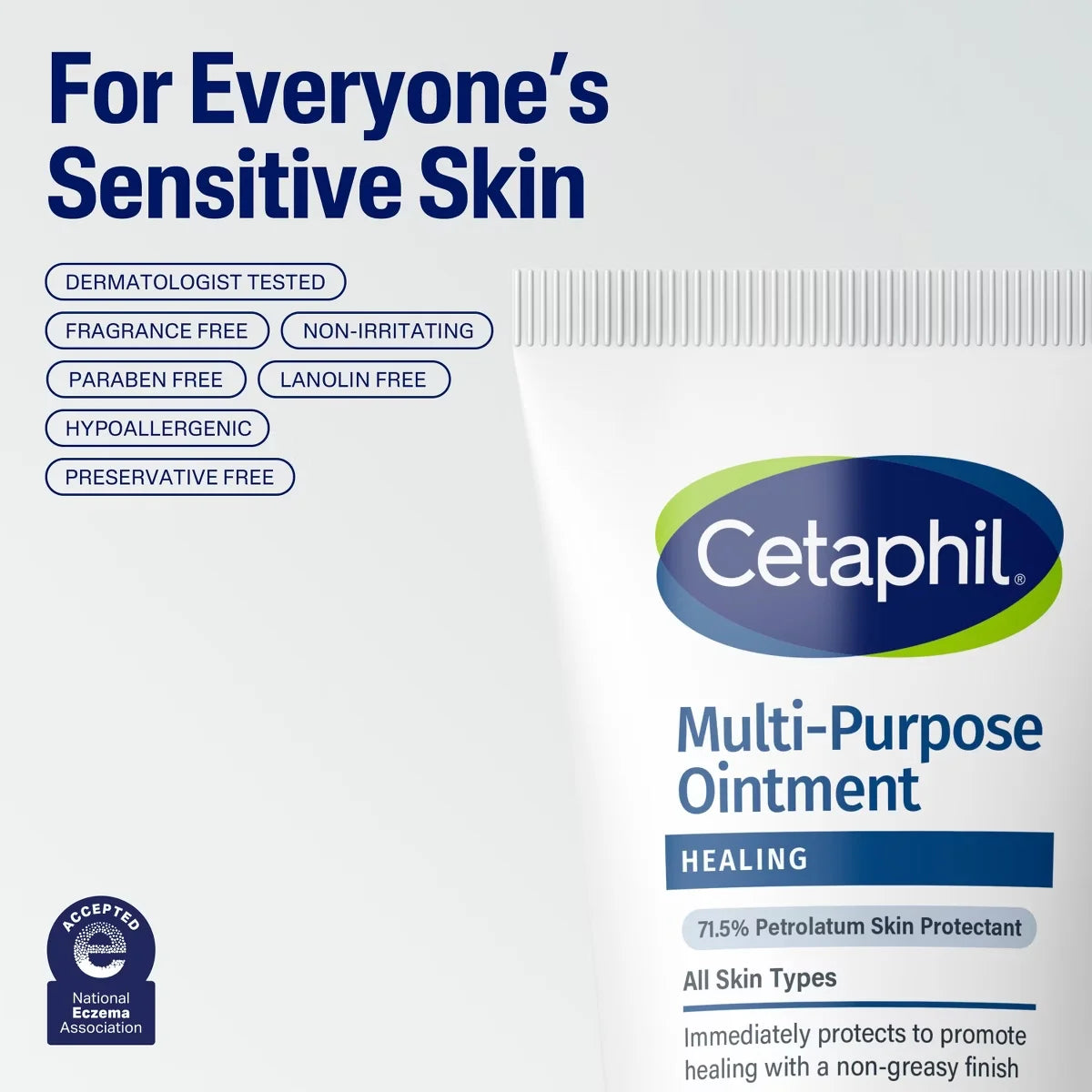 Cetaphil Multi-Purpose Healing Ointment for Dry, Cracked Skin and Chapped Lips with Shea Butter and Vitamin E - 12oz
