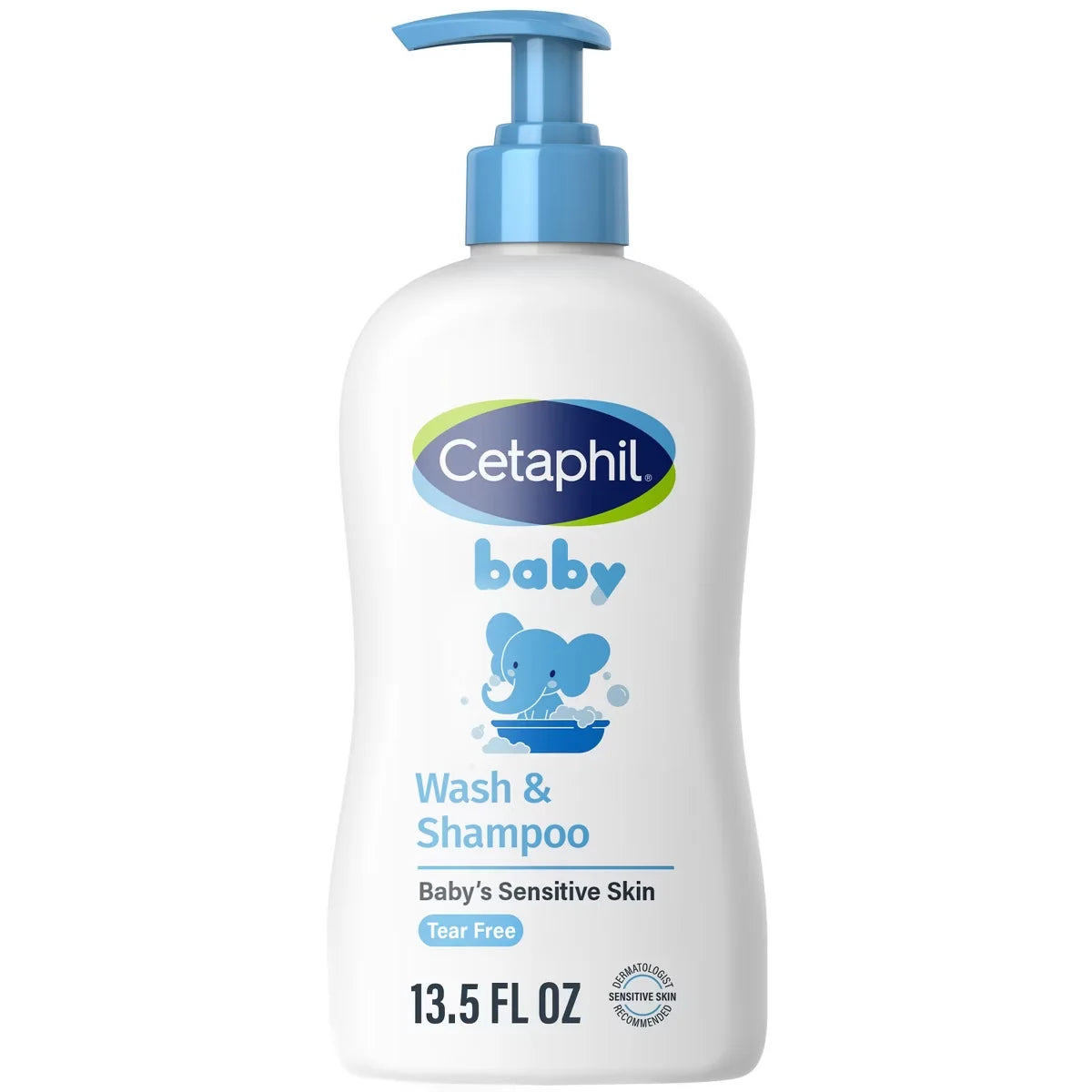 Cetaphil Baby Wash and Shampoo with Calendula, Tear Free and Hypoallergenic - 13.5 fl oz: Softening, All Hair Types, Daily Use, Liquid Form