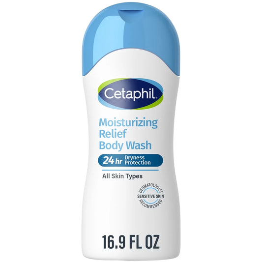 Cetaphil Moisturizing Relief Body Wash - 16.9 fl oz: No Fragrance Added, Hypoallergenic, Paraben-Free, Sulfate-Free
